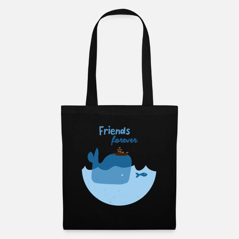 Geburtstag Geschenk Freunde Freundschaft - Stoffbeutel - Schwarz