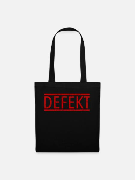 DEFEKT - Stoffbeutel - Schwarz