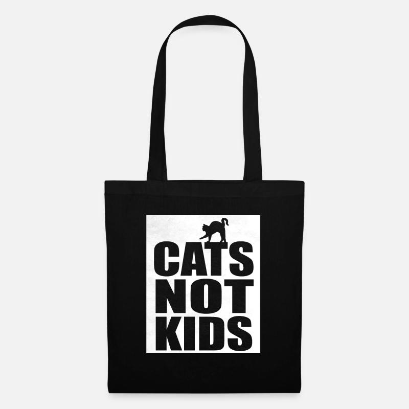 Chats de chats - Sac en tissu - noir