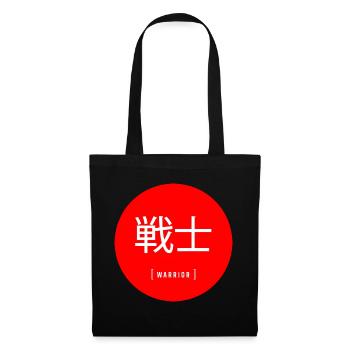 SENSHI - KRIEGER - WARRIOR - JAPONAISE - Sac en tissu - noir - Devant
