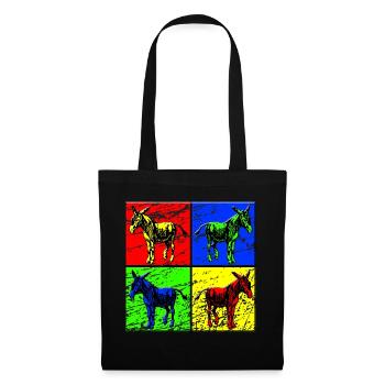 baudet - Sac en tissu - noir - Devant