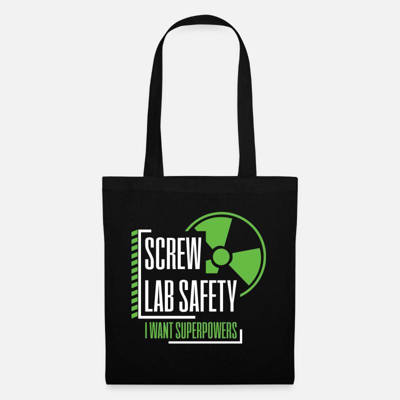Radioaktiv Nerds Wissenschaft Geschenk Physik - Stoffbeutel - Schwarz