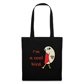 Je suis cool bird bird birdbird - Sac en tissu - noir - Devant