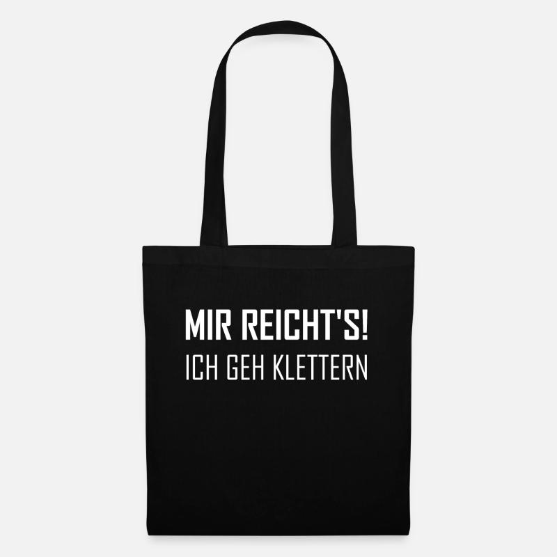 Mir reichts ich geh klettern - Stoffbeutel - Schwarz