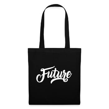 Future Geschenkidee cooles Design Geschenkidee - Stoffbeutel - Schwarz - Vorne