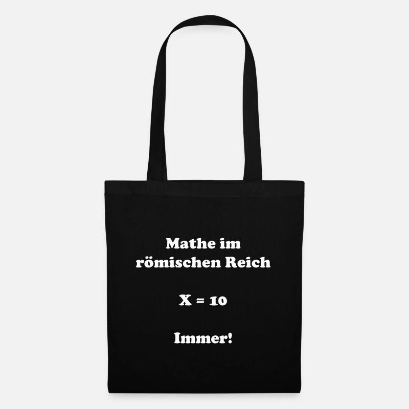 Mathe Studenten Schüler Schule Latein Geschenkidee - Stoffbeutel - Schwarz
