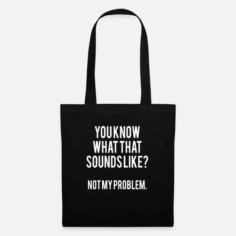 Sarcasm sayings - Tote Bag - black