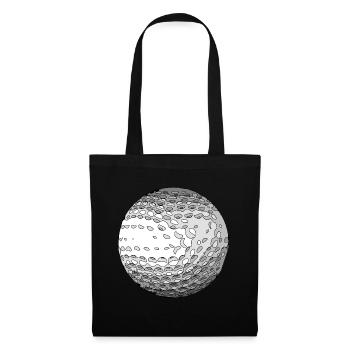 golfball - Stoffbeutel - Schwarz - Vorne