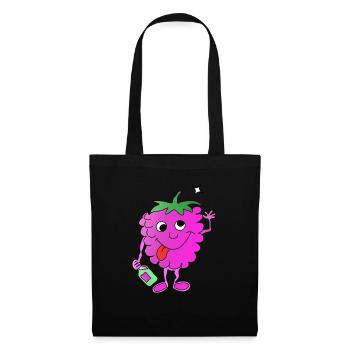 Drunk raspberry - Tote Bag - black - Front