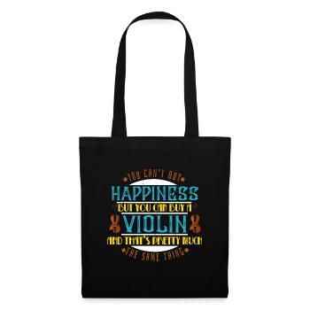 Funny violin violin violinist violin gift - Tote Bag - black - Front