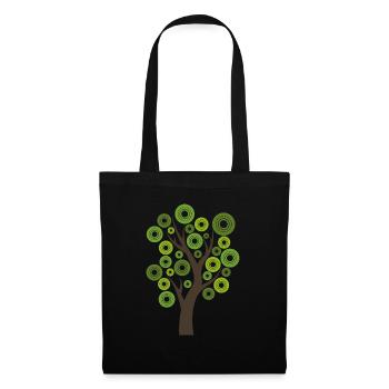 Tree gift nature modern leaves forest hipster - Tote Bag - black - Front
