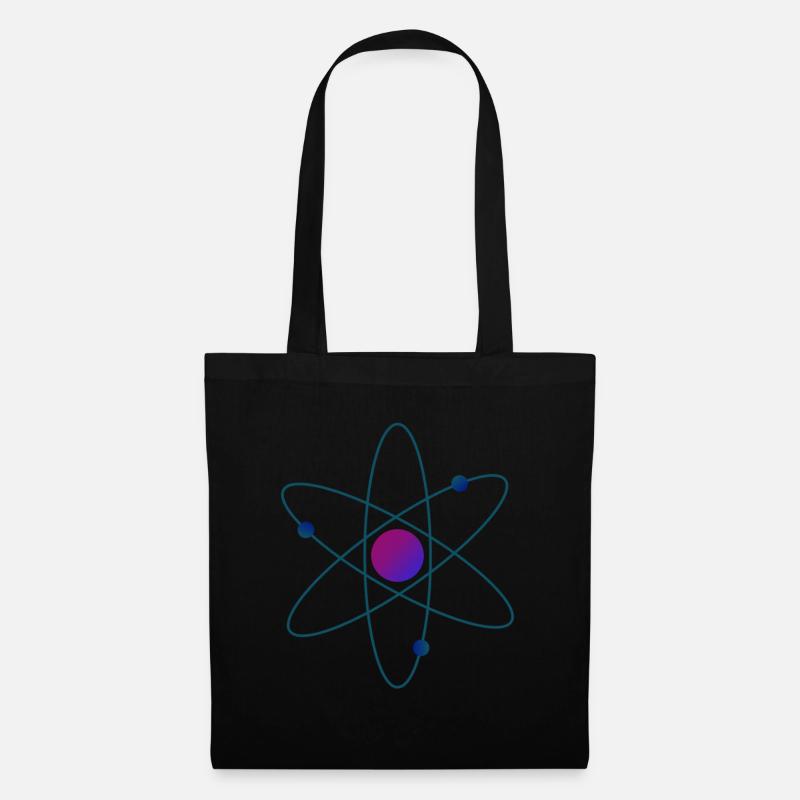 Atom - Stoffbeutel - Schwarz