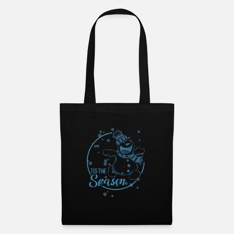 snowman - Tote Bag - black