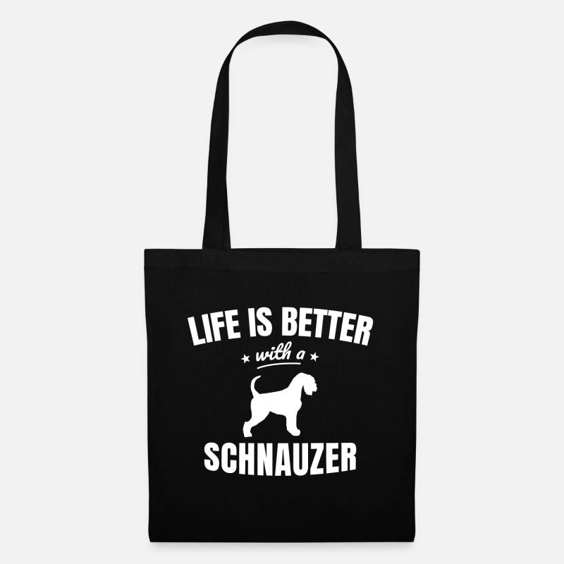schnauzer - Tote Bag - black
