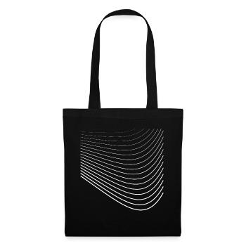 Curves (white) - Tote Bag - black - Front