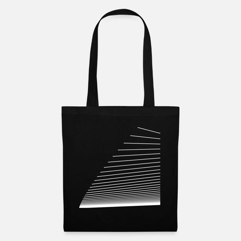 Lines sail (white) - Tote Bag - black