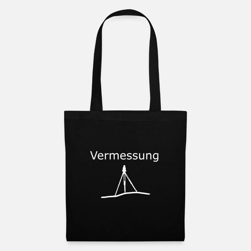 Vermessung Vermesser Geschenkidee Tachymeter - Stoffbeutel - Schwarz