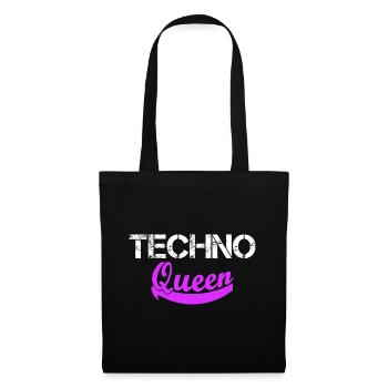 Techno Queen Rave Electro - Sac en tissu - noir - Devant