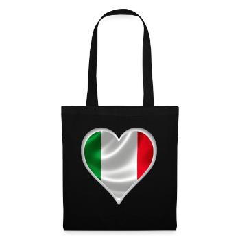 Italy heart design - Tote Bag - black - Front