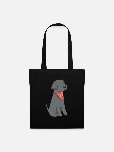 dog - Tote Bag - black
