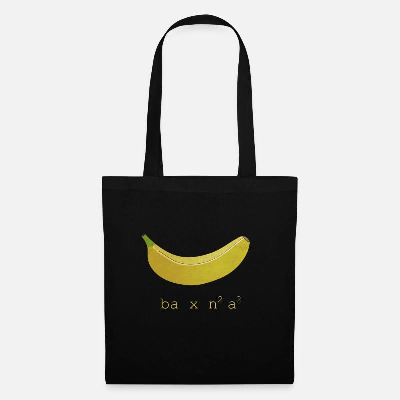 Mathematik Banane Mathe Student Geschenk Idee - Stoffbeutel - Schwarz