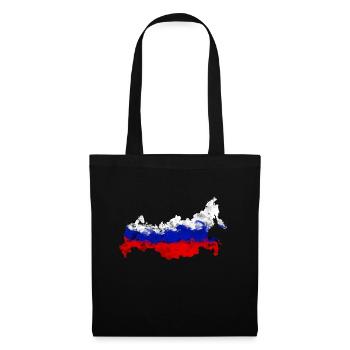 RUSSLAND FLAGGE RUSSIA GRAFFITI LAND - Stoffbeutel - Schwarz - Vorne
