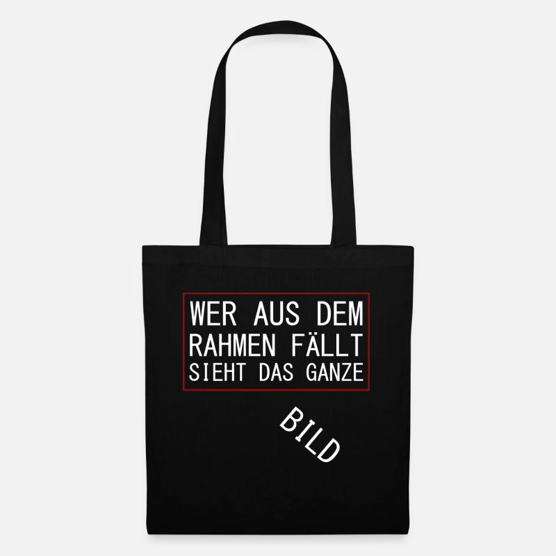 Dire que l'individualisme est hors de propos devise - Sac en tissu - noir