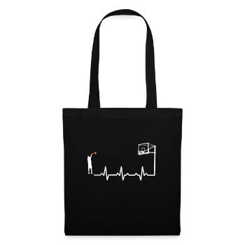 Heartbeats Basketball Heart Rate - Tote Bag - black - Front