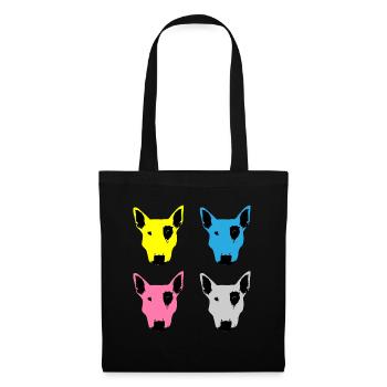 Pit Bull Bull Terrier CMYK - Tote Bag - black - Front