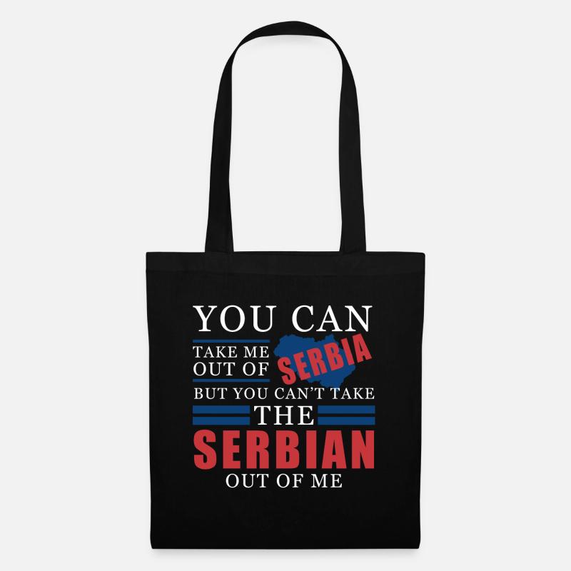 Serbia - Stoffbeutel - Schwarz