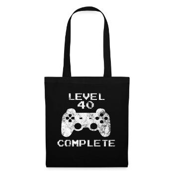 Anniversaire 40 cadeau de jeu de chemise homme - Sac en tissu - noir - Devant