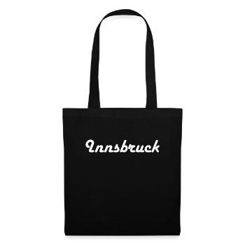 Innsbruck, Geschenkidee - Stoffbeutel - Schwarz - Vorne