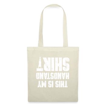 Handstand, Hot Yoga, Geschenk, Idee, Shirt, Tee - Stoffbeutel - Natur - Vorne