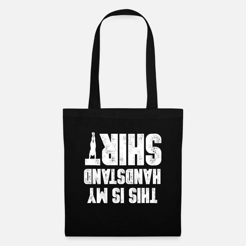 Handstand, Hot Yoga, Geschenk, Idee, Shirt, Tee - Stoffbeutel - Schwarz