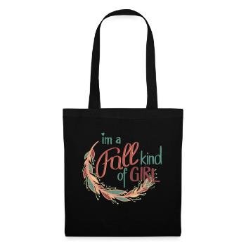 Herbstmädchen - I‘m a Fall kind of Girl - Stoffbeutel - Schwarz - Vorne