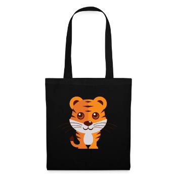 Animaux Animaux Animal Imprimer Nature 29 - Sac en tissu - noir - Devant