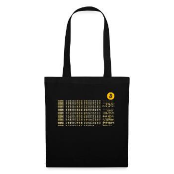 Bitcoin First Block Zero Nerd - Tote Bag - black - Front