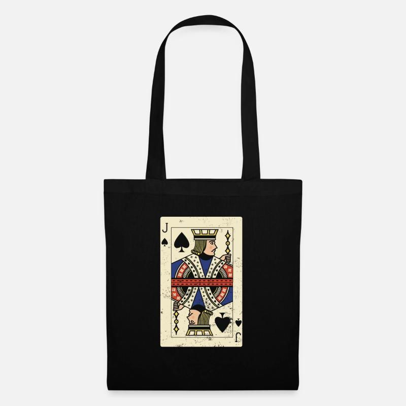 Jack Card Poker Card - Stoffbeutel - Schwarz