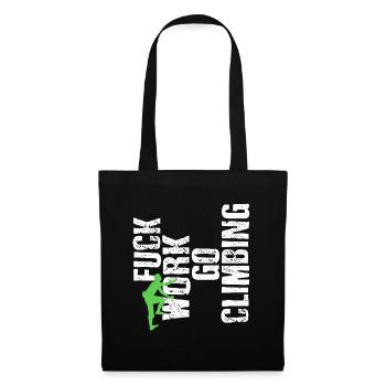 Fck Work Go Climbing Camp Campers - Tote Bag - black - Front