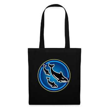 Orca tueuse baleine à épée Animalchüzer cadeau - Sac en tissu - noir - Devant