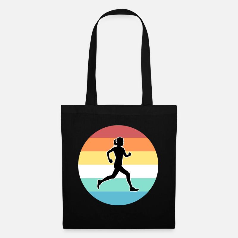 Joggen - Stoffbeutel - Schwarz