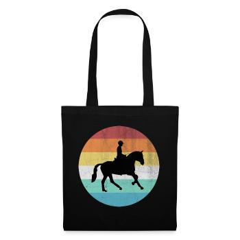 Reiten - Stoffbeutel - Schwarz - Vorne