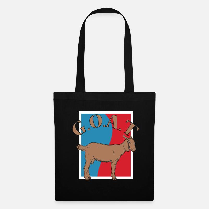 GOAT Ziege lustig Geschenk Brady Tier Geisbock - Stoffbeutel - Schwarz