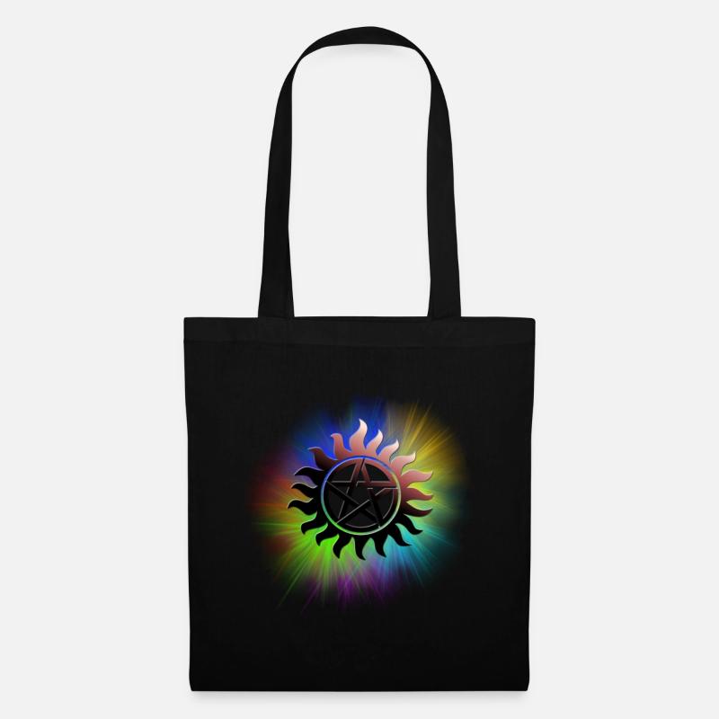 ColorStarBurst - Stoffbeutel - Schwarz