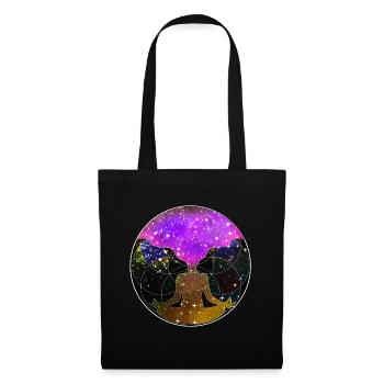 Yoga Yogin Spirituality Namaste Lotus Flower Buddha - Tote Bag - black - Front