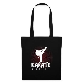 Karate - Stoffbeutel - Schwarz - Vorne