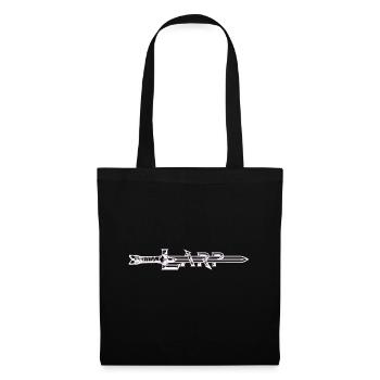 Larp joueur épée noir - Sac en tissu - noir - Devant