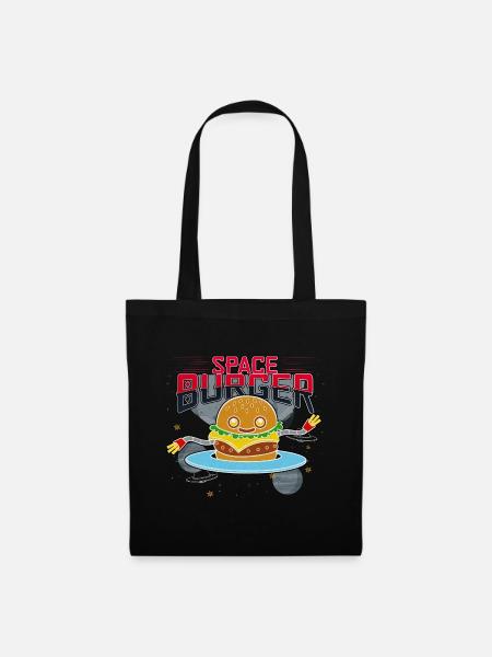 Weltraum Fast Food Burger - Stoffbeutel - Schwarz