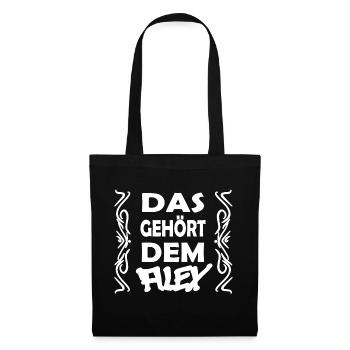 Eigentum Alex - Stoffbeutel - Schwarz - Vorne