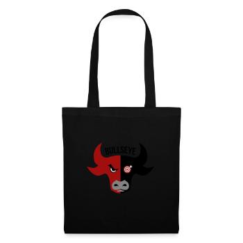 Bullseye rouge noir - Sac en tissu - noir - Devant